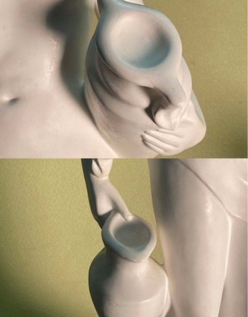 置き物　水の精　女性　彫刻　（約）高さ66cm 幅　22cm