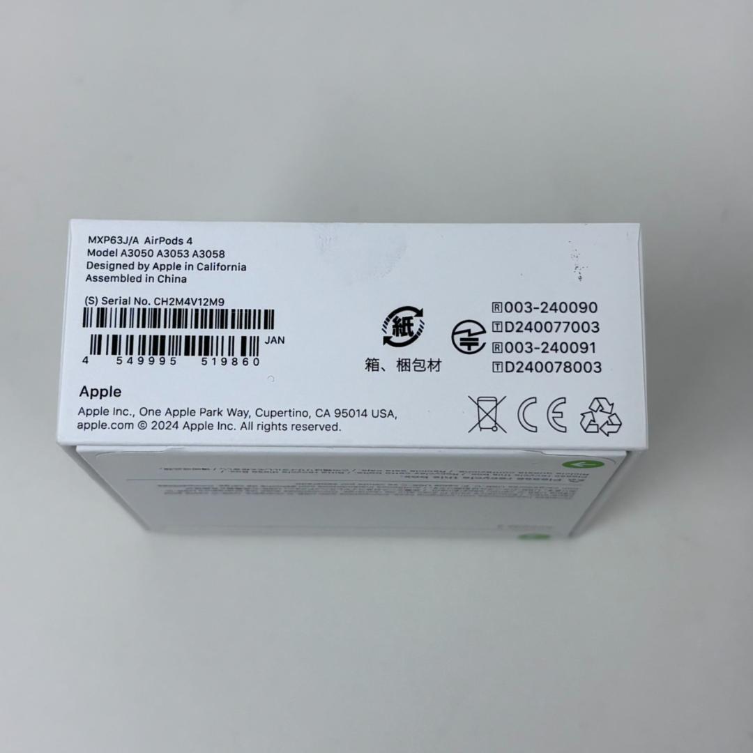 778694/未開封品 airpods4 Apple イヤホン A3050