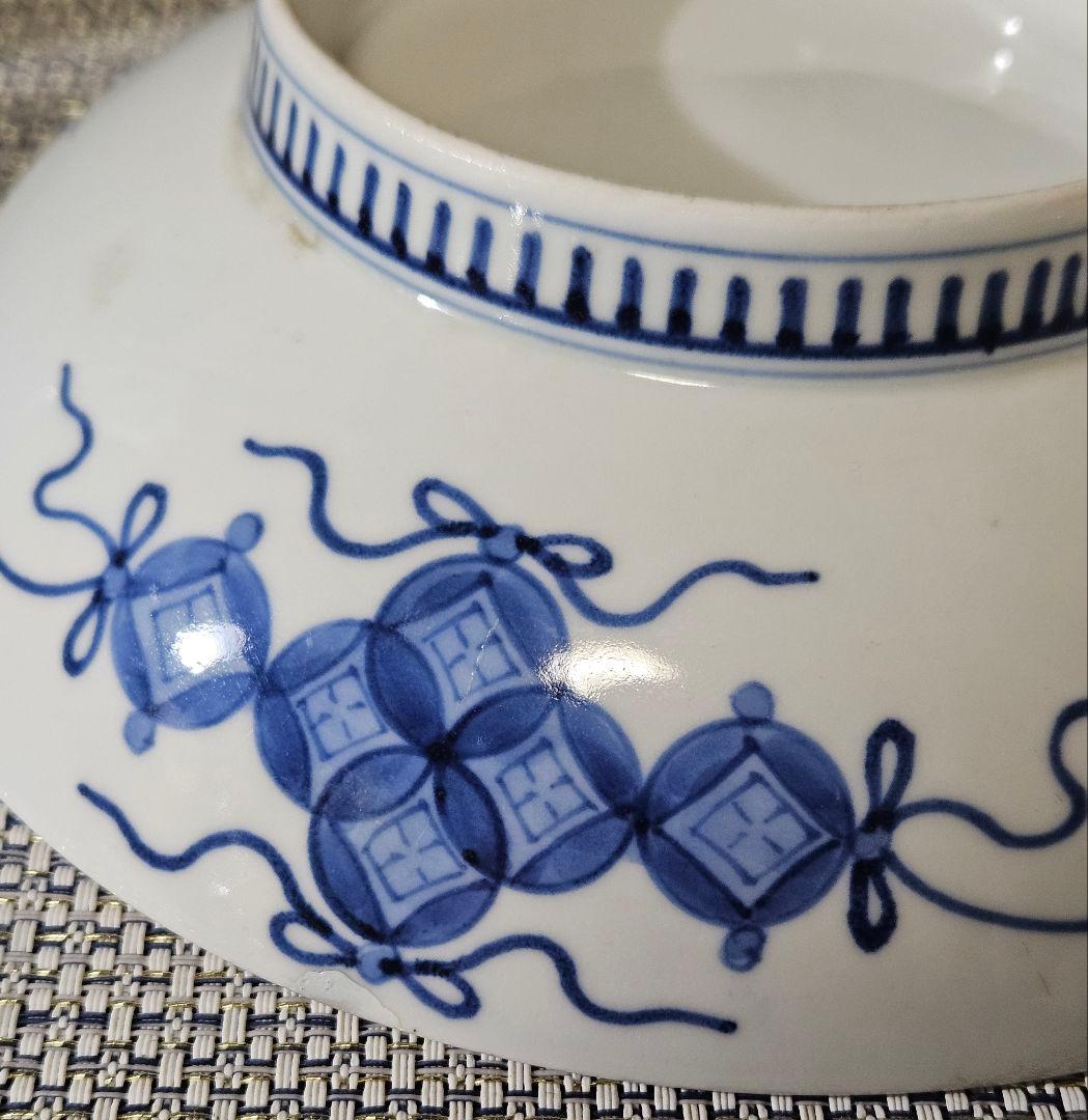 江戸時代後期　後期藍鍋島　芙蓉文様 櫛高台皿　径 約20.8cm