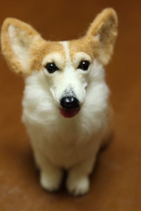 羊毛フェルト　ウェルシュコーギー