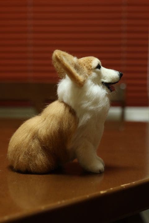 羊毛フェルト　ウェルシュコーギー