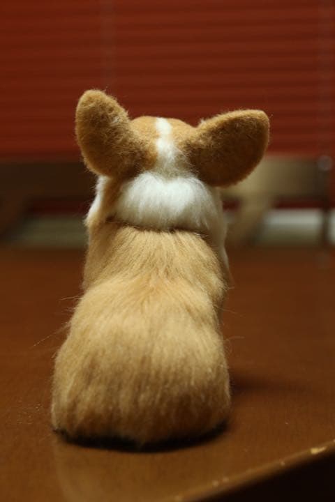 羊毛フェルト　ウェルシュコーギー