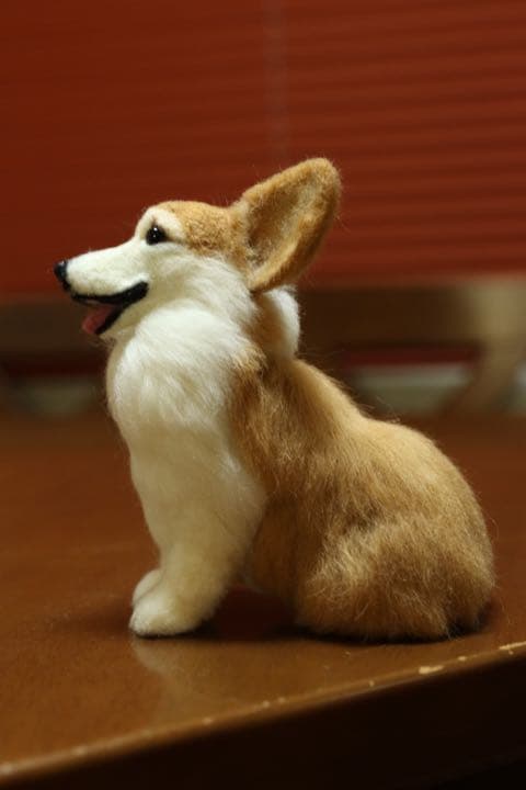 羊毛フェルト　ウェルシュコーギー