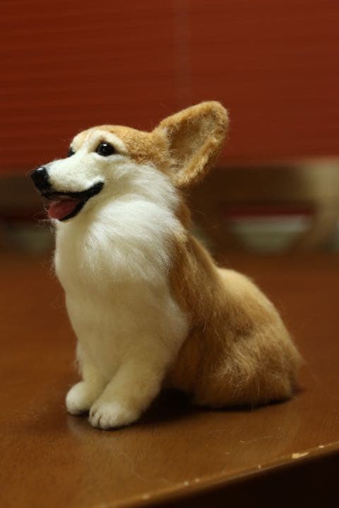 羊毛フェルト　ウェルシュコーギー