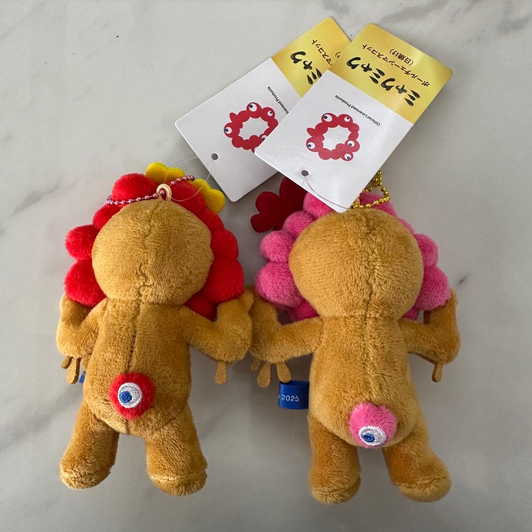 日焼けミャクミャク ボールチェーンマスコット 日焼け サングラス ハイビスカス