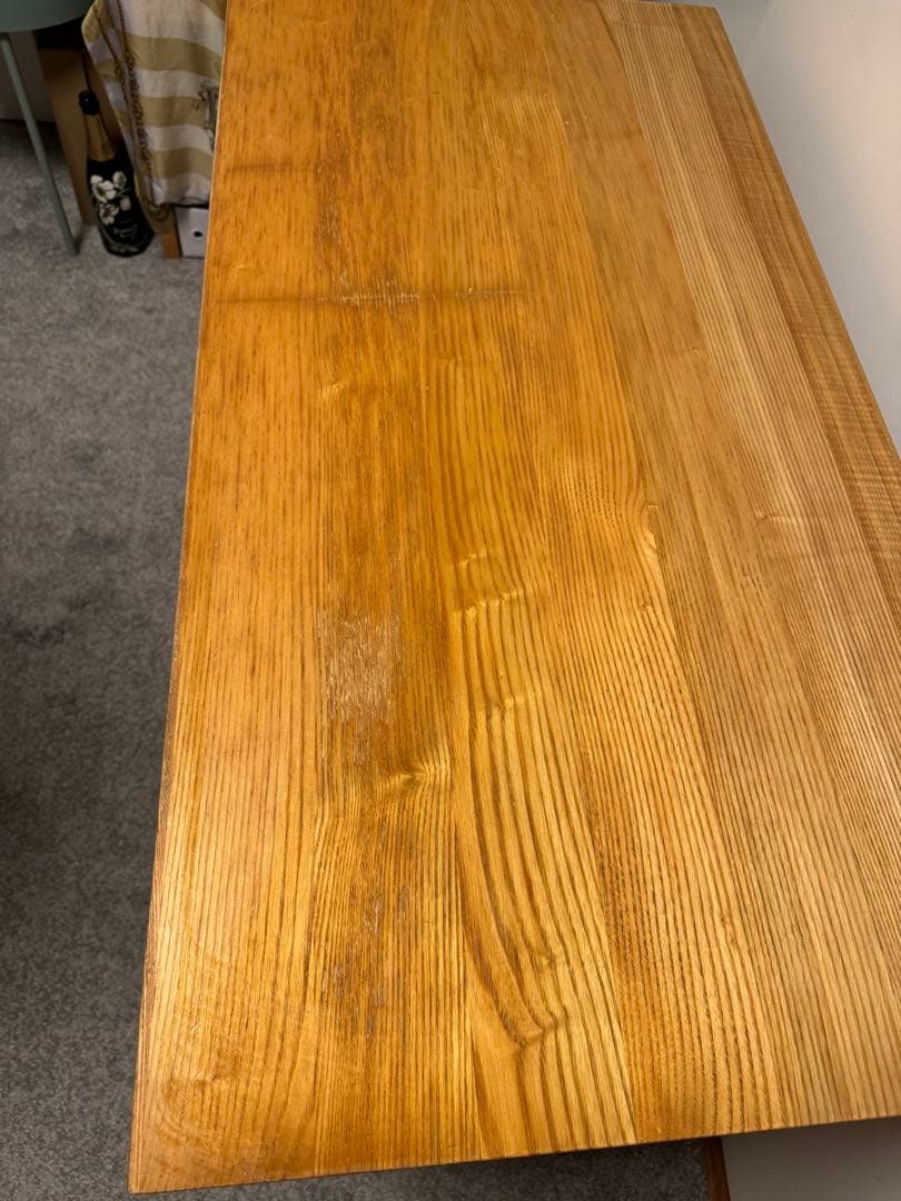 無印良品　タモ勉強机 引き出し付き　机のみ