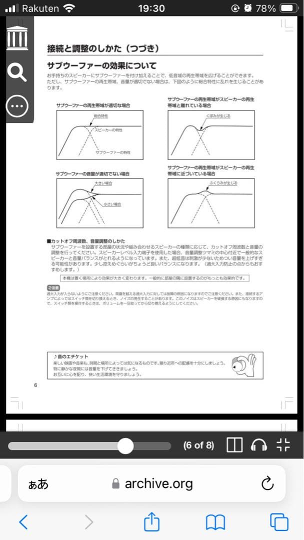 ONKYO アンプ内蔵サブウーファー　SL-105