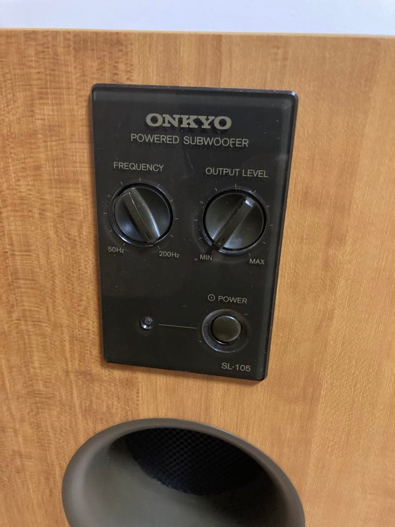 ONKYO アンプ内蔵サブウーファー　SL-105