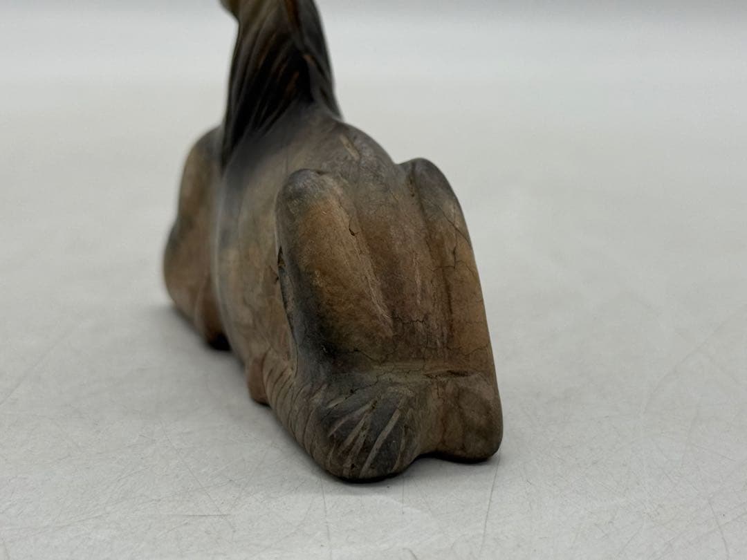 中国　漢時代　玉馬　発掘品　126g 送料込み260131