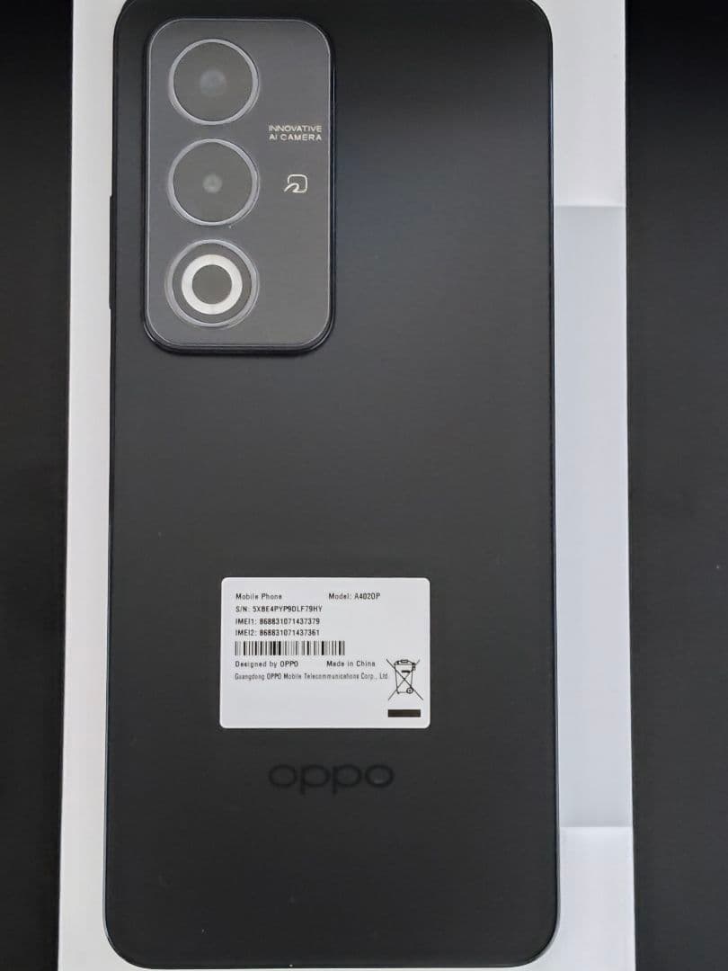 OPPO A3 5G ストレージ128GB / RAM 4GBブラック