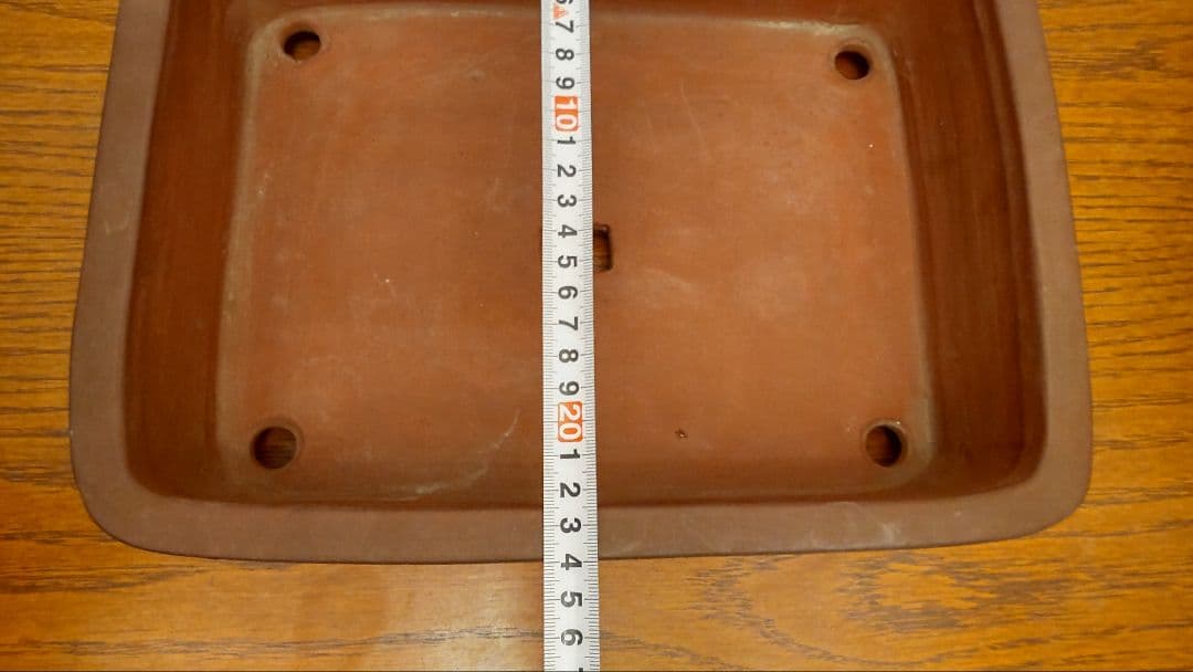 緑己斉 天皇在位五拾周年記念鉢 盆栽鉢　菊御紋　長方鉢