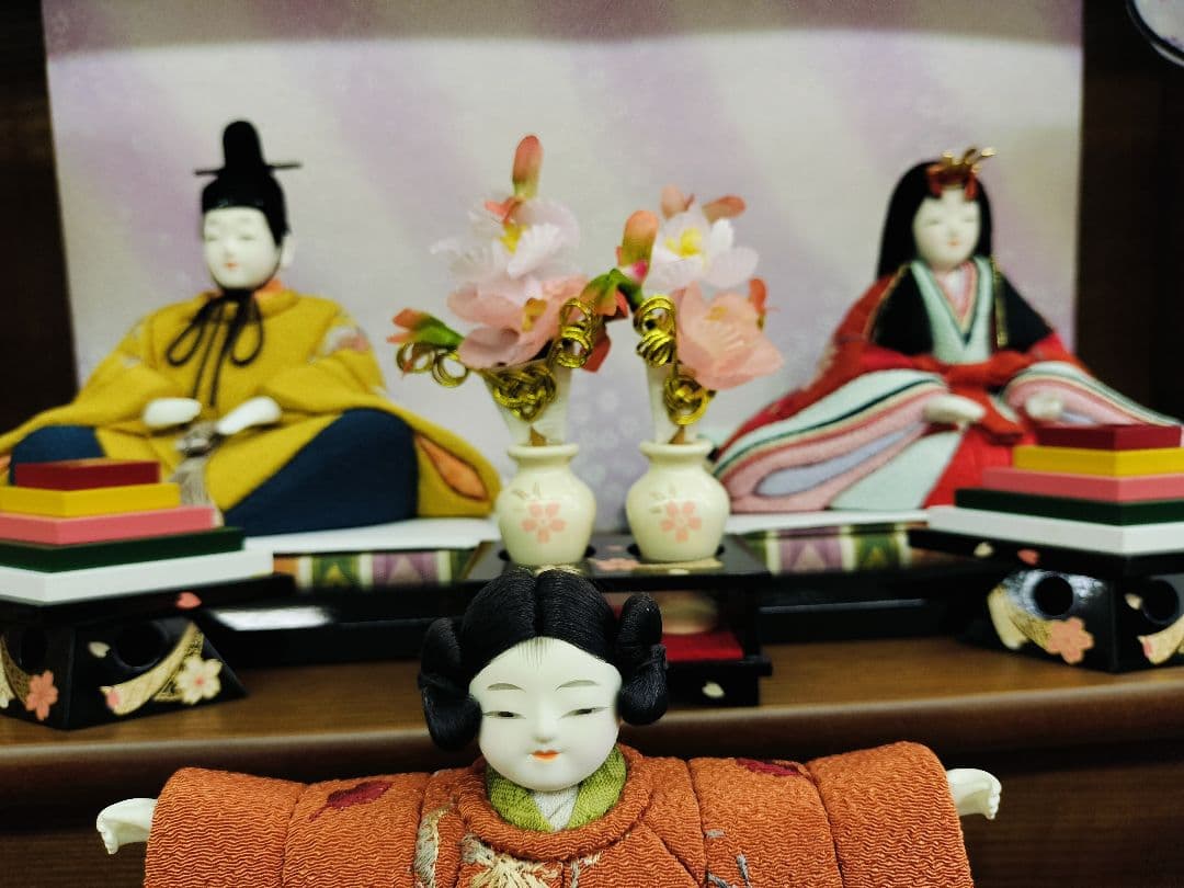 木目込み3段飾り雛人形