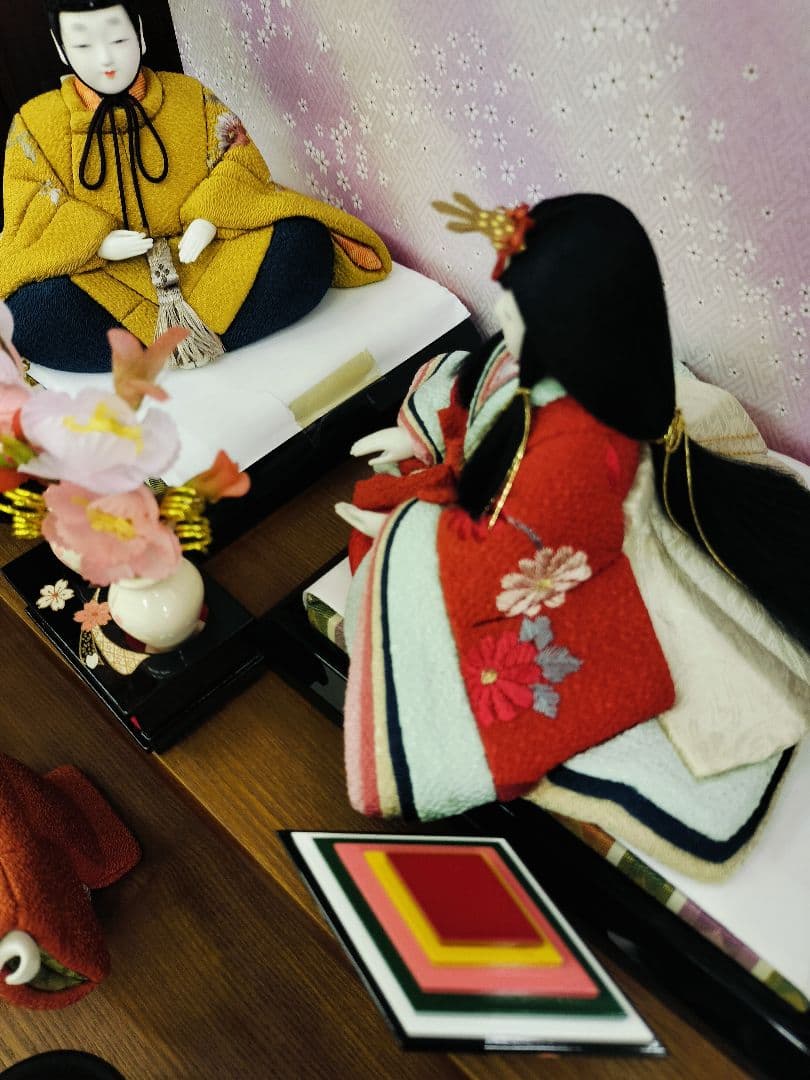 木目込み3段飾り雛人形