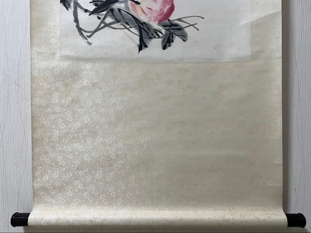 中国画 栄宝斋／工芸画 吳昌碩 ［桃図］紙本　送料込み！