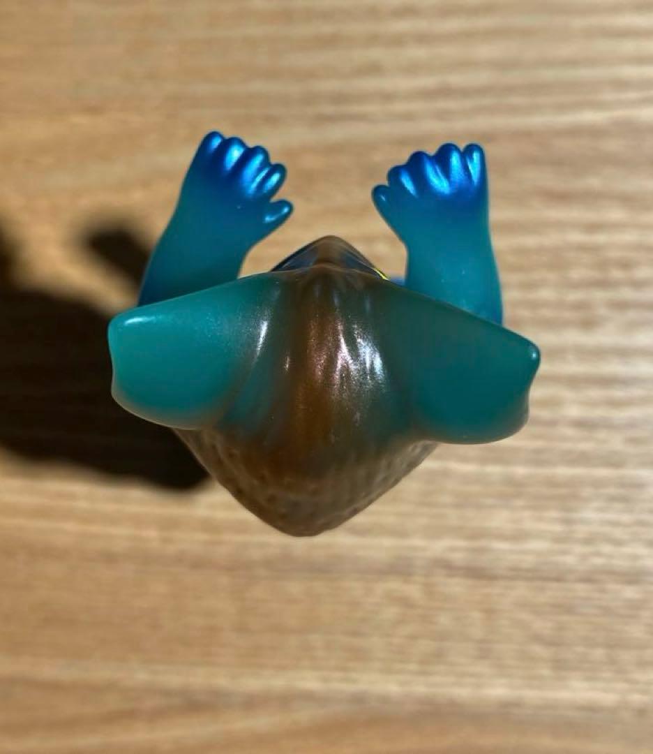 レア！ユーエストイズミニソフビ ビル箱怪獣シリーズ イカルス星人 ブルー