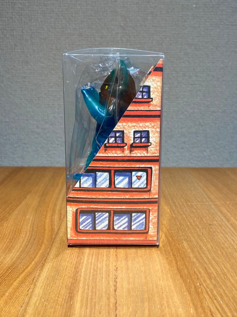 レア！ユーエストイズミニソフビ ビル箱怪獣シリーズ イカルス星人 ブルー