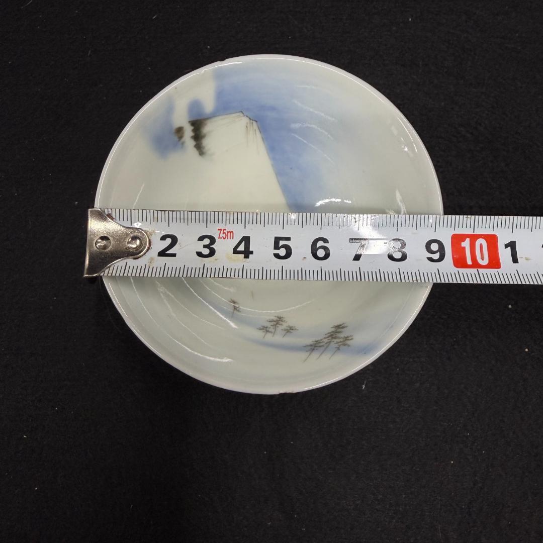 希少品！深川　明治時代　香蘭社深川製　茶碗　絵変わり5個 共箱