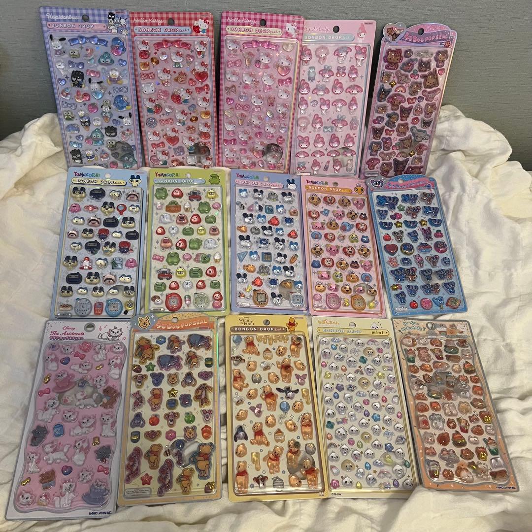 ボンボンドロップシール うるちゅるポップシール 大人の図鑑 等 まとめ売り