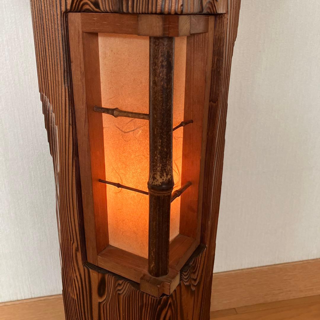 和風行灯照明 天然木