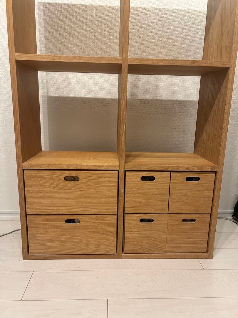 無印良品 スタッキングシェルフ 引出し付き