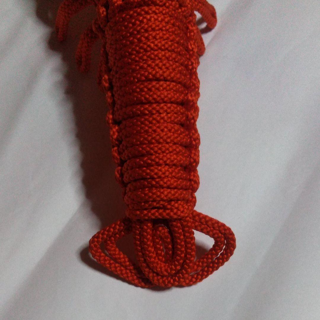 伊勢海老　組み紐飾り置物