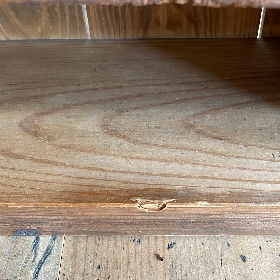 アンティーク オープンラック 飾り棚 ディスプレイ 無垢材 無塗装 z695