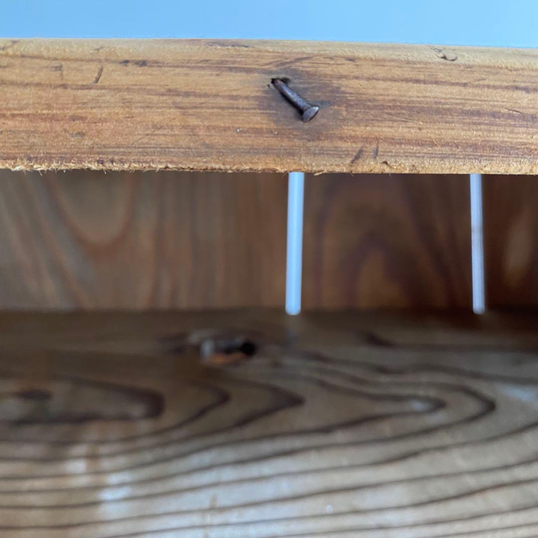 アンティーク オープンラック 飾り棚 ディスプレイ 無垢材 無塗装 z695