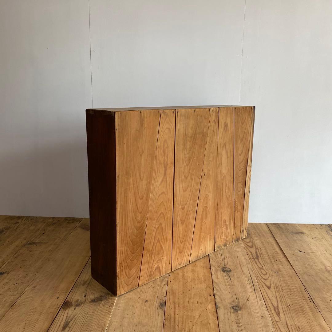 アンティーク オープンラック 飾り棚 ディスプレイ 無垢材 無塗装 z695