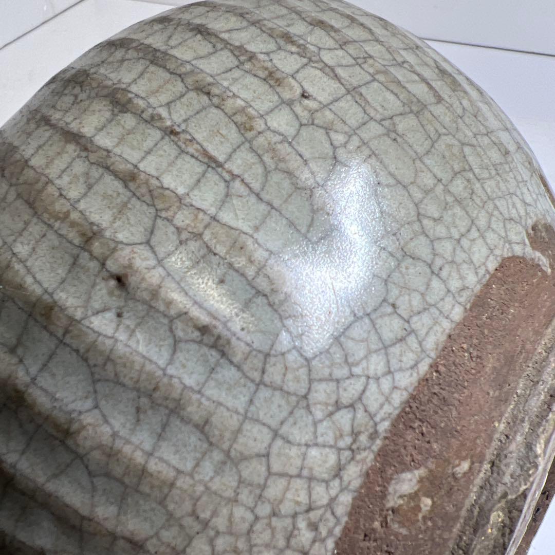 古代中国　双耳壺　幅約20/高さ15.5cm 東K8-0227①タトコニ