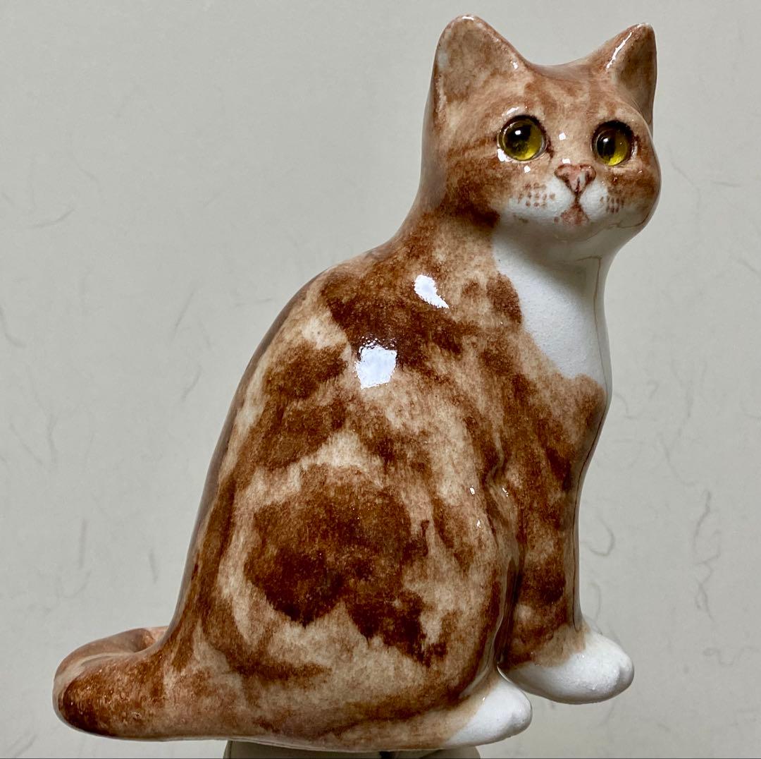 ウィンスタンレイキャット　ケンジントンキャット　ジンジャー猫　貫入無し　サイズ2