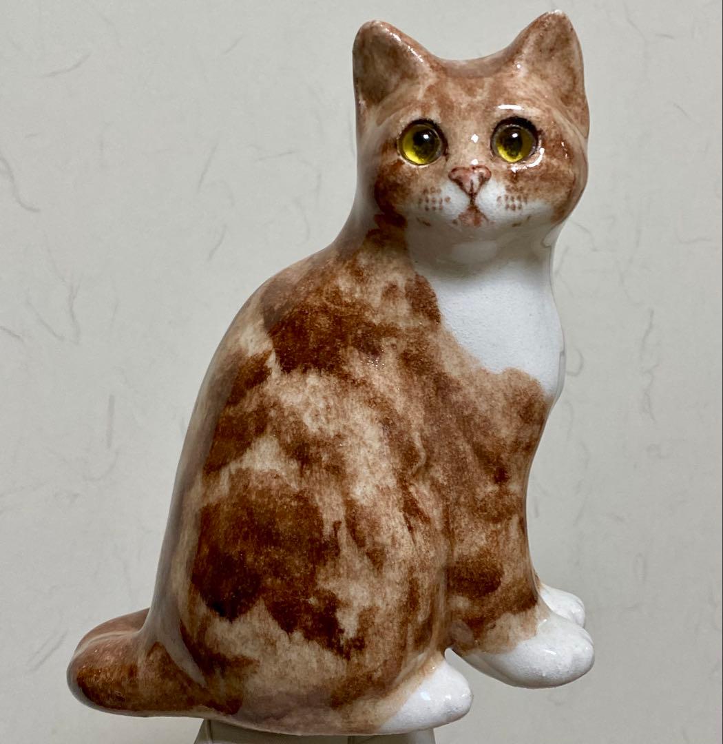 ウィンスタンレイキャット　ケンジントンキャット　ジンジャー猫　貫入無し　サイズ2