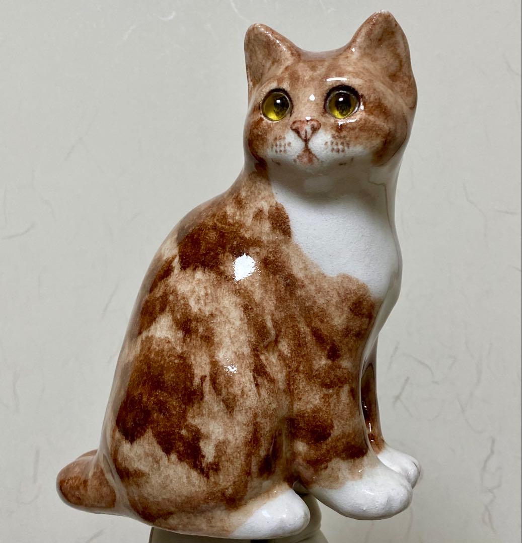 ウィンスタンレイキャット　ケンジントンキャット　ジンジャー猫　貫入無し　サイズ2