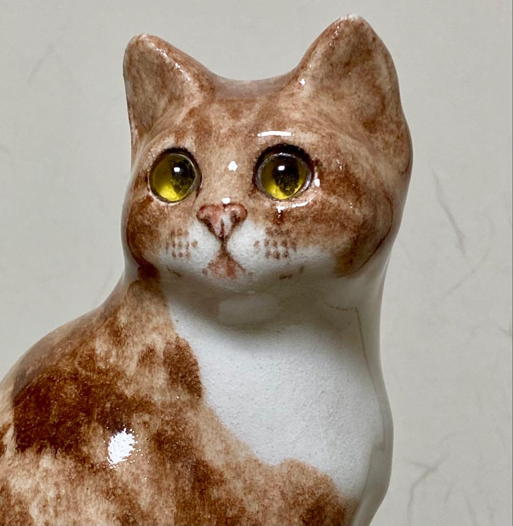 ウィンスタンレイキャット　ケンジントンキャット　ジンジャー猫　貫入無し　サイズ2