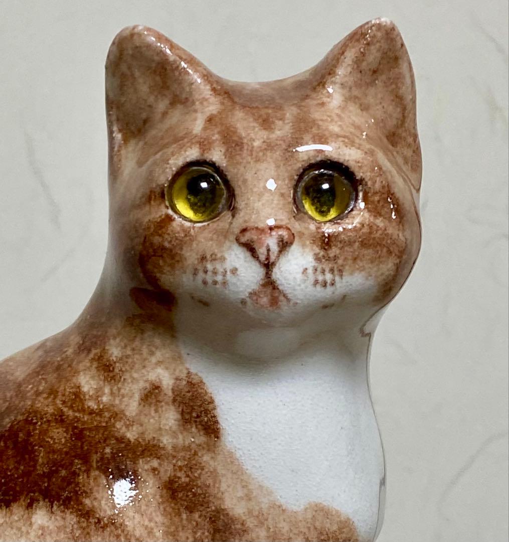 ウィンスタンレイキャット　ケンジントンキャット　ジンジャー猫　貫入無し　サイズ2
