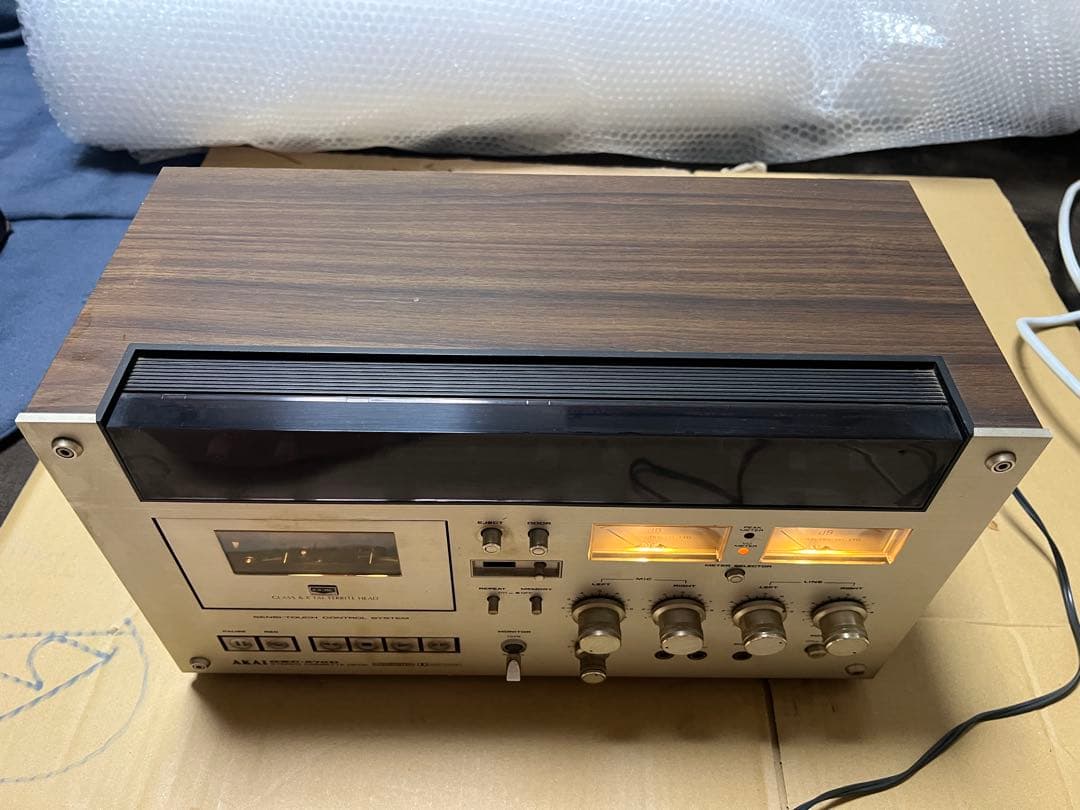 AKAI GXC-570Dカセットデッキ ウッド調仕上げ