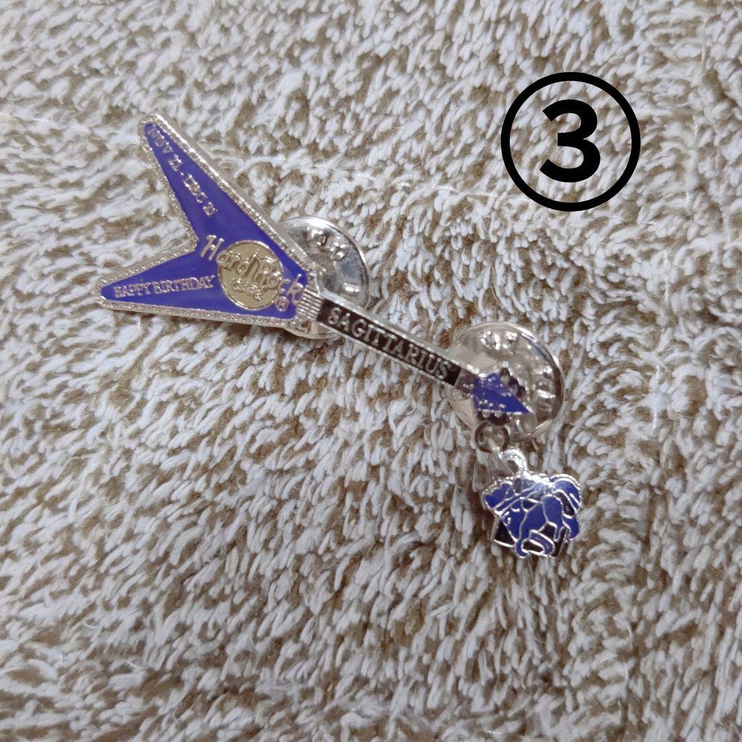 ハードロックカフェ Hard Rock CAFE エレキギター 誕生日ピン 3点