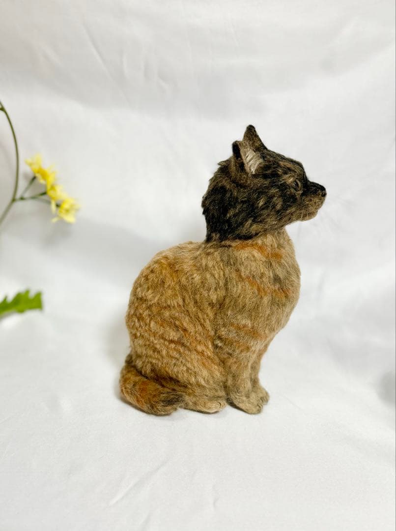 羊毛フェルト 猫 サビ猫 サンプルページ Ｌサイズ オーダー