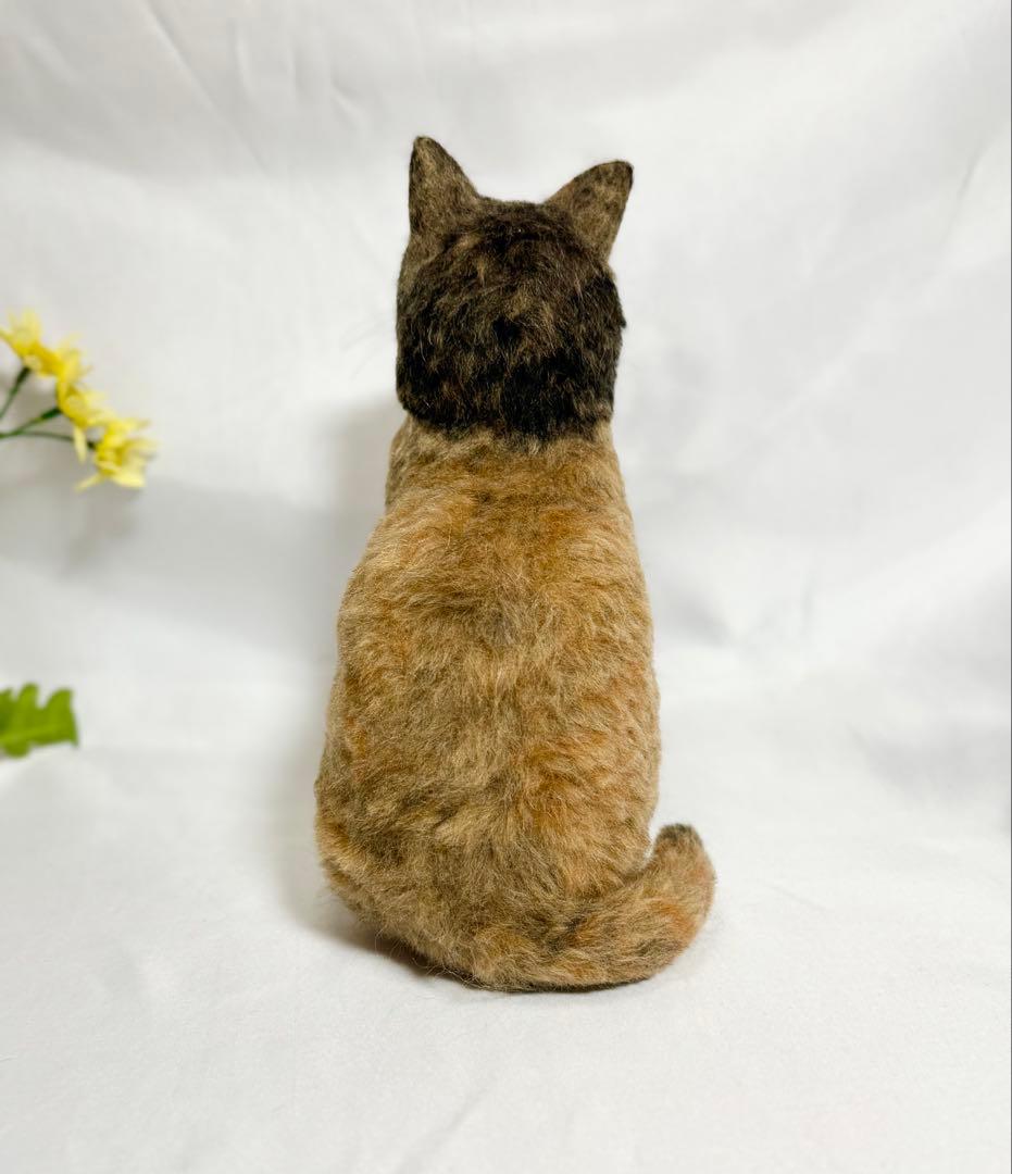 羊毛フェルト 猫 サビ猫 サンプルページ Ｌサイズ オーダー