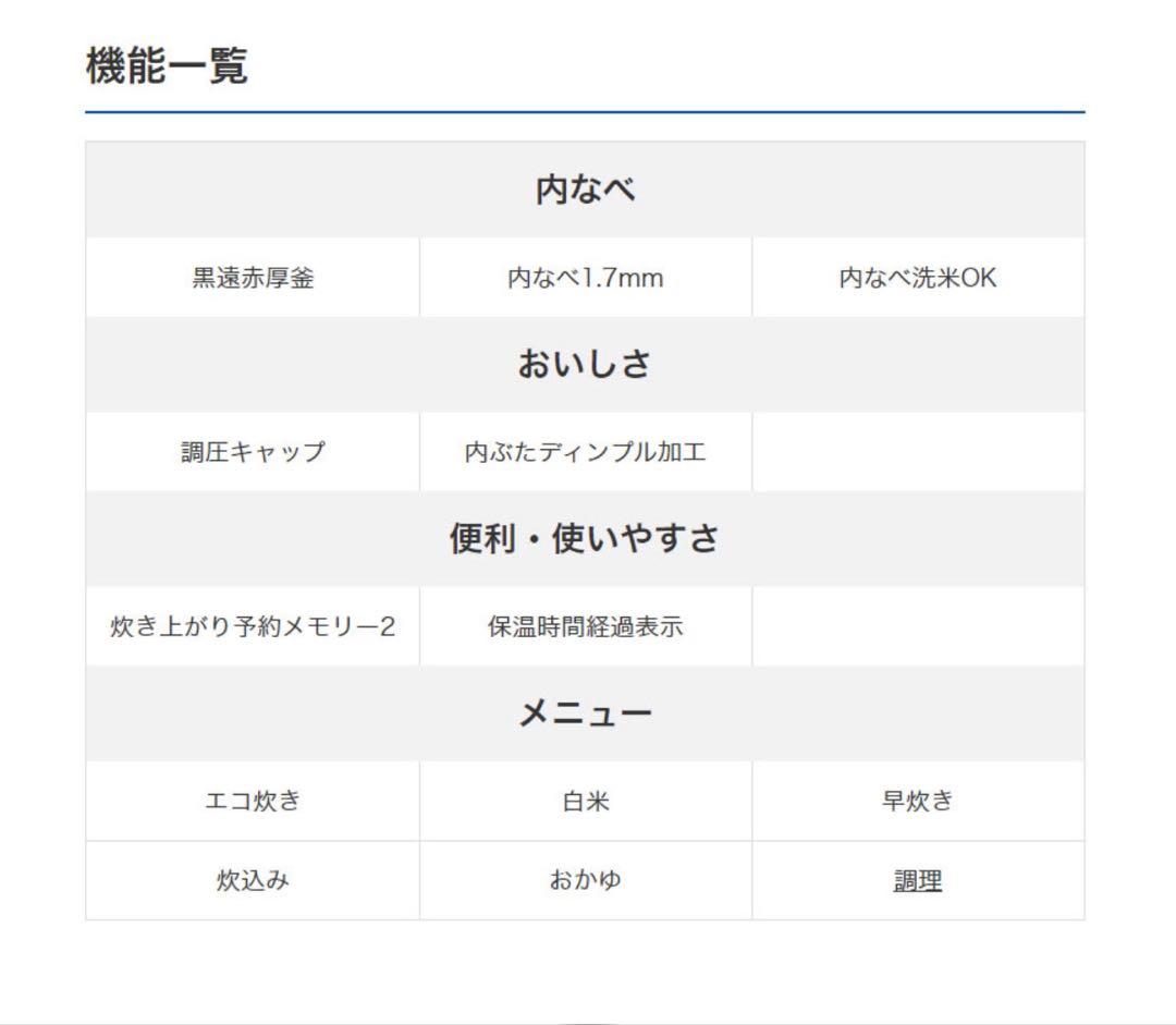✨未使用✨タイガー炊飯器・炊き立てJBH-G101W