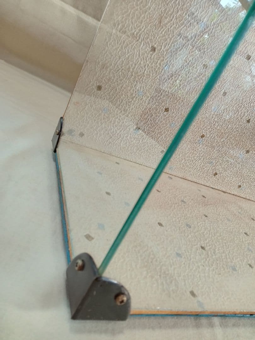 ガラスケース/昭和レトロ/レトロガラス/背面/底面/和紙/MRZ404