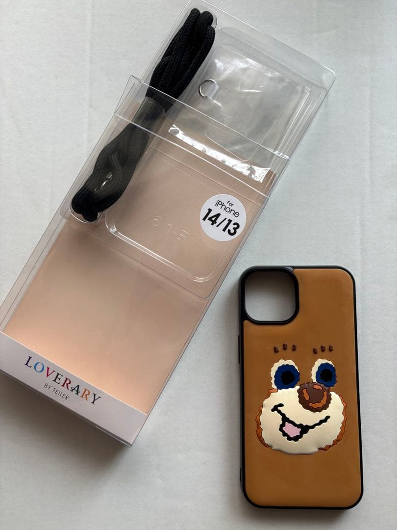 【美品.希少】iPhone13/14 スマホケース　ドアップテディ