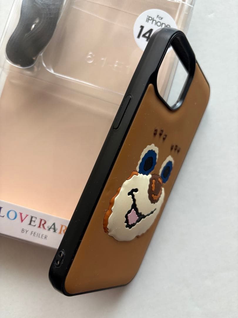【美品.希少】iPhone13/14 スマホケース　ドアップテディ