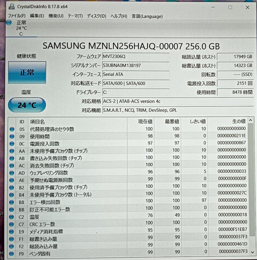 その他ノートPC本体 Let's note CF-SZ6RDQVS(i5-7300U)