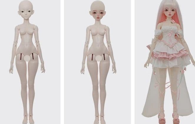 AX136 BJD 1/4 ドール本体 Daril 球体関節人形 ハンドメイド