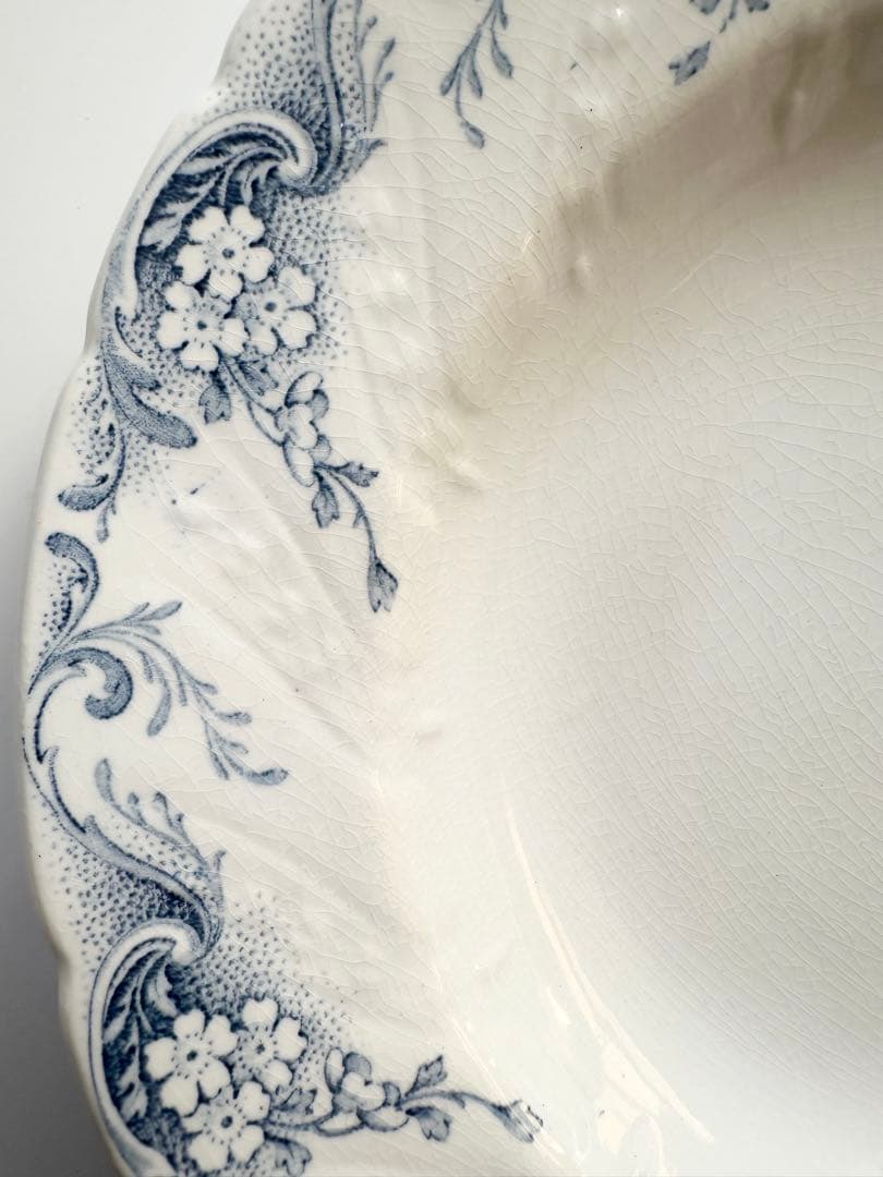 リュネヴィル　luneville フランスアンティーク　プレート　皿　ブロカント