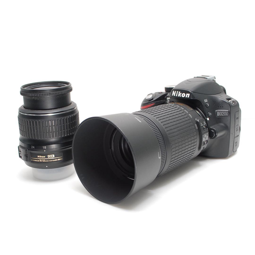 ❤️極美品❤️Nikon D3200 ダブルレンズセット 望遠レンズ付き 高画質