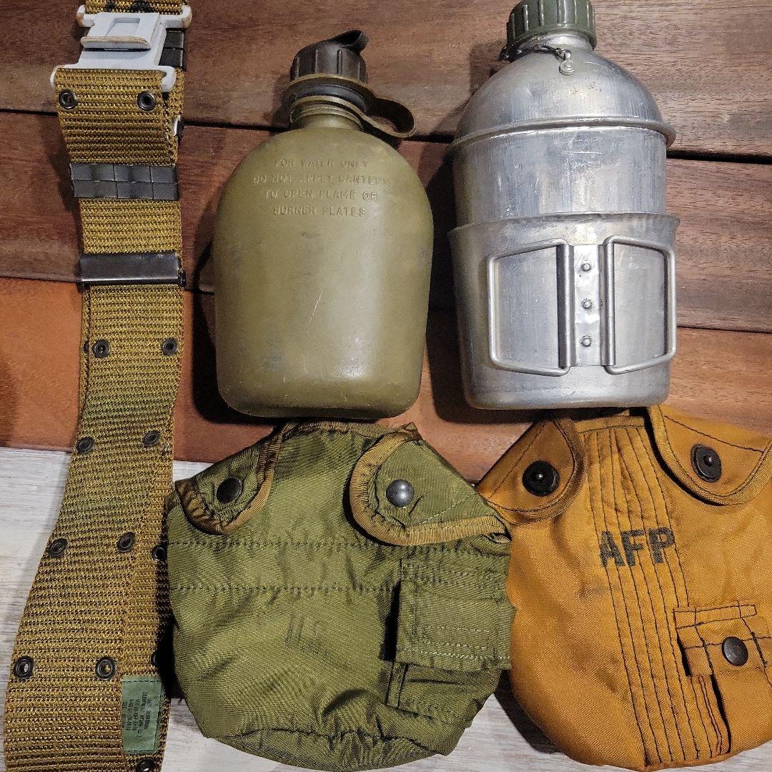US 米軍実物　アルミキャンティーン　ベルト