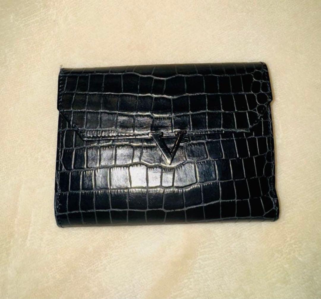 Valentino Garavani クロコ 二つ折り財布