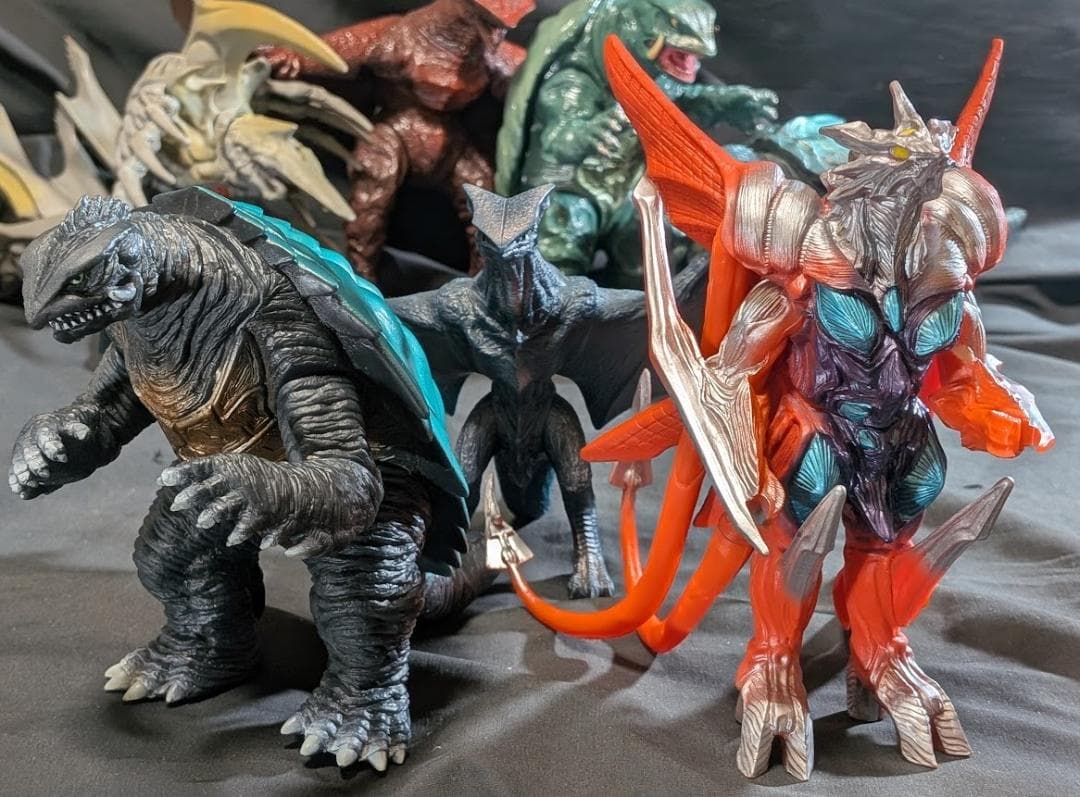 平成ガメラ＆対戦怪獣（バンダイ）ソフビフィギュア７体セット