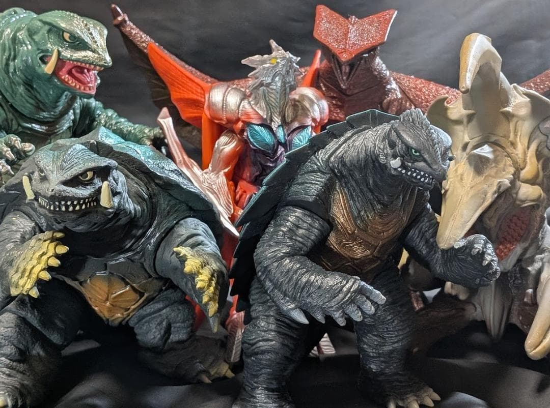 平成ガメラ＆対戦怪獣（バンダイ）ソフビフィギュア７体セット